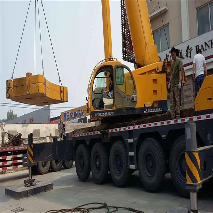 宜阳当地吊车出租|机器吊装|75吨|工厂搬迁服务